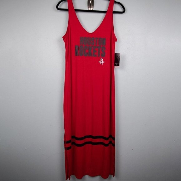 G-III 4Her by Carl Banks Houston Rockets midi dress-M - Picture 1 of 5